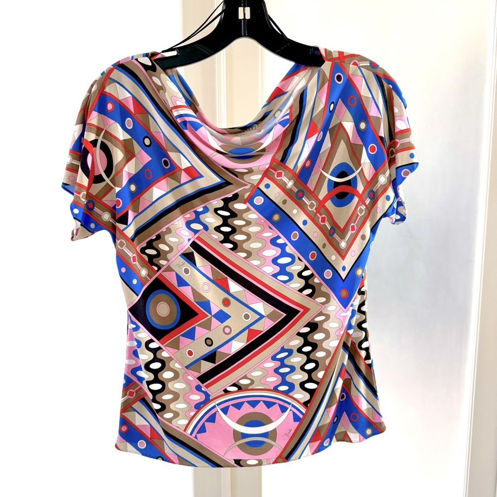 Emilio Pucci cowl neck top, IT 38
